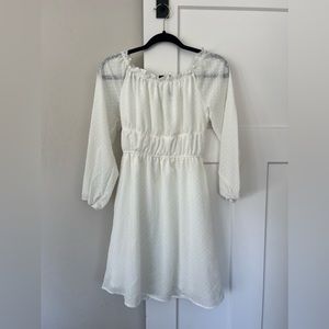 White H&M Off the Shoulder Dress